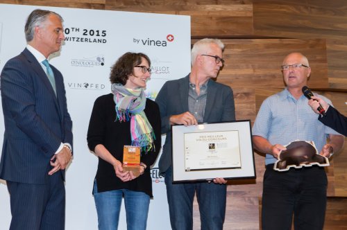 Remise du prix par Claude Serex et Sergio Ermotti CEO UBS